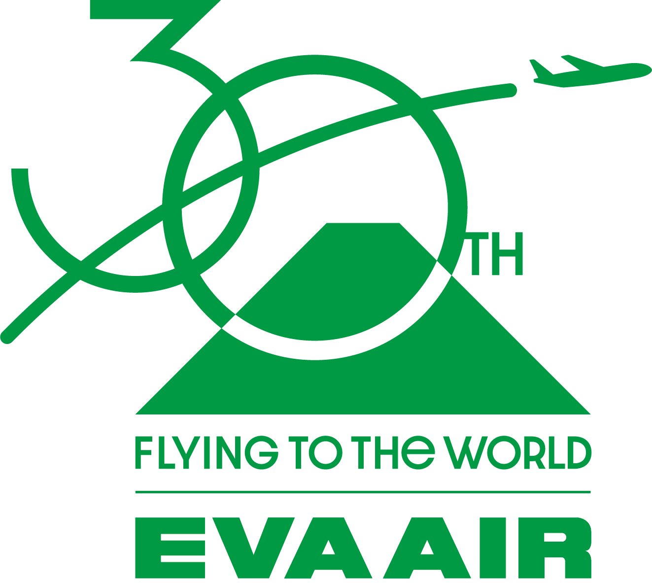 エバー航空日本就航30周年ロゴ