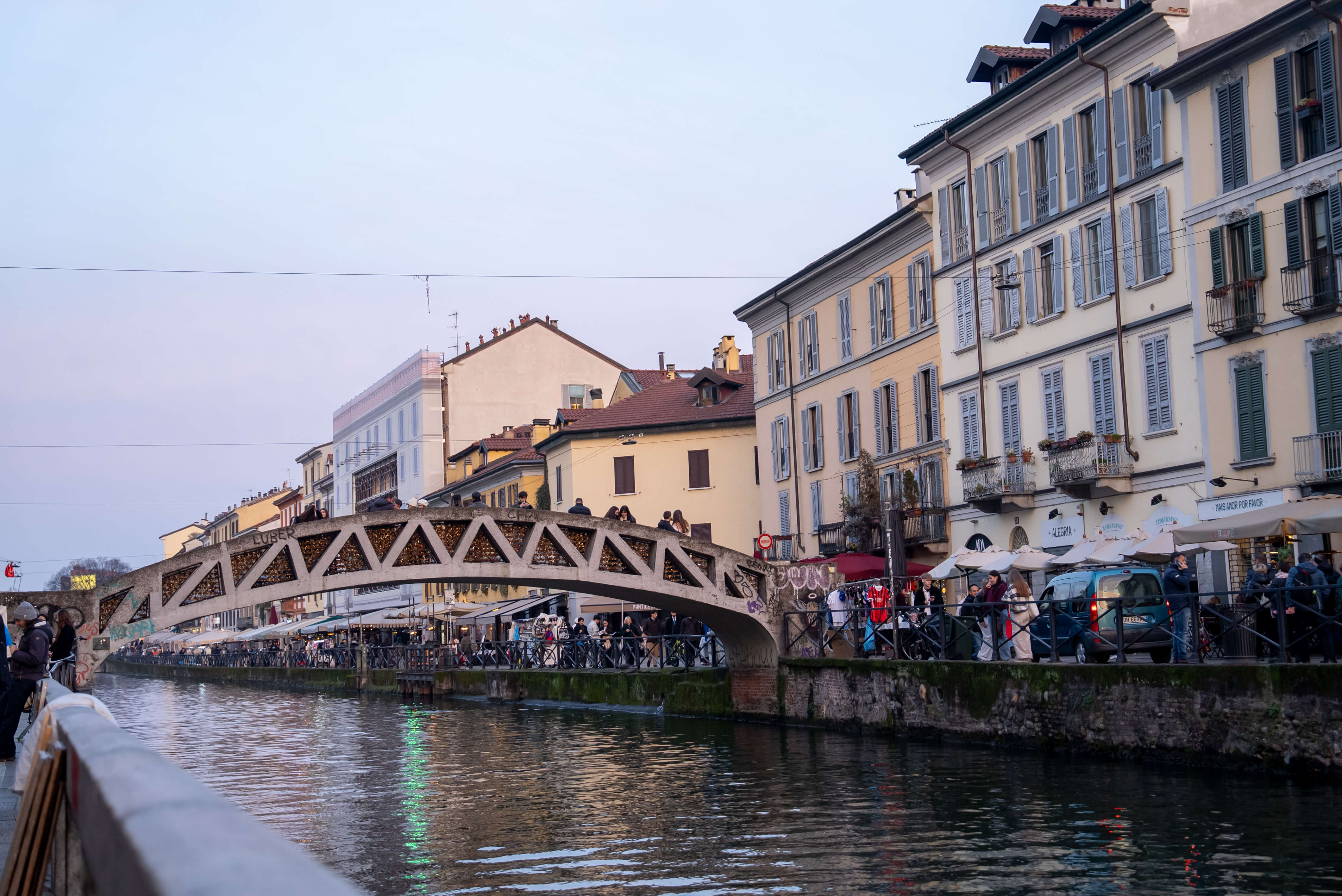 夕方にはナビリオ運河へ