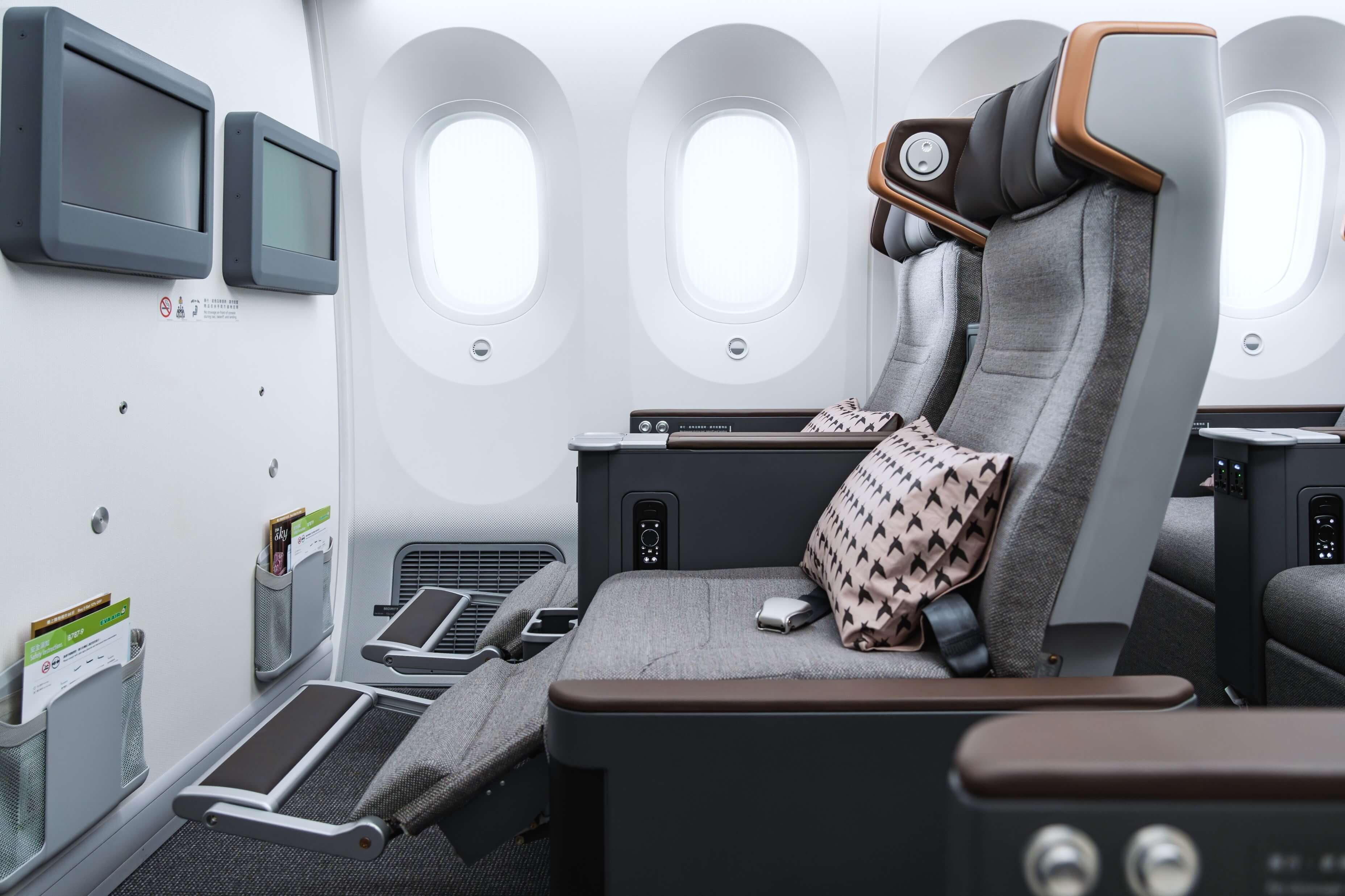 premium economy class monitor