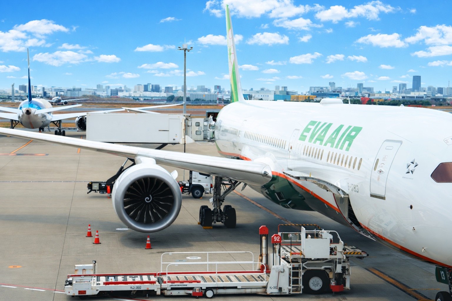 エバー航空の機内